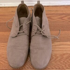 Franco Sarto Womens Size 8.5 Suede Lace Up Ankle Boots Booties. color: Tan.